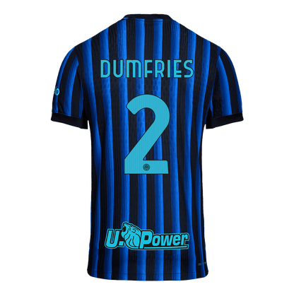 DUMFRIES #2 Men's Inter Milan 2025/26 Player Version Home Soccer Jersey - Slim Fit