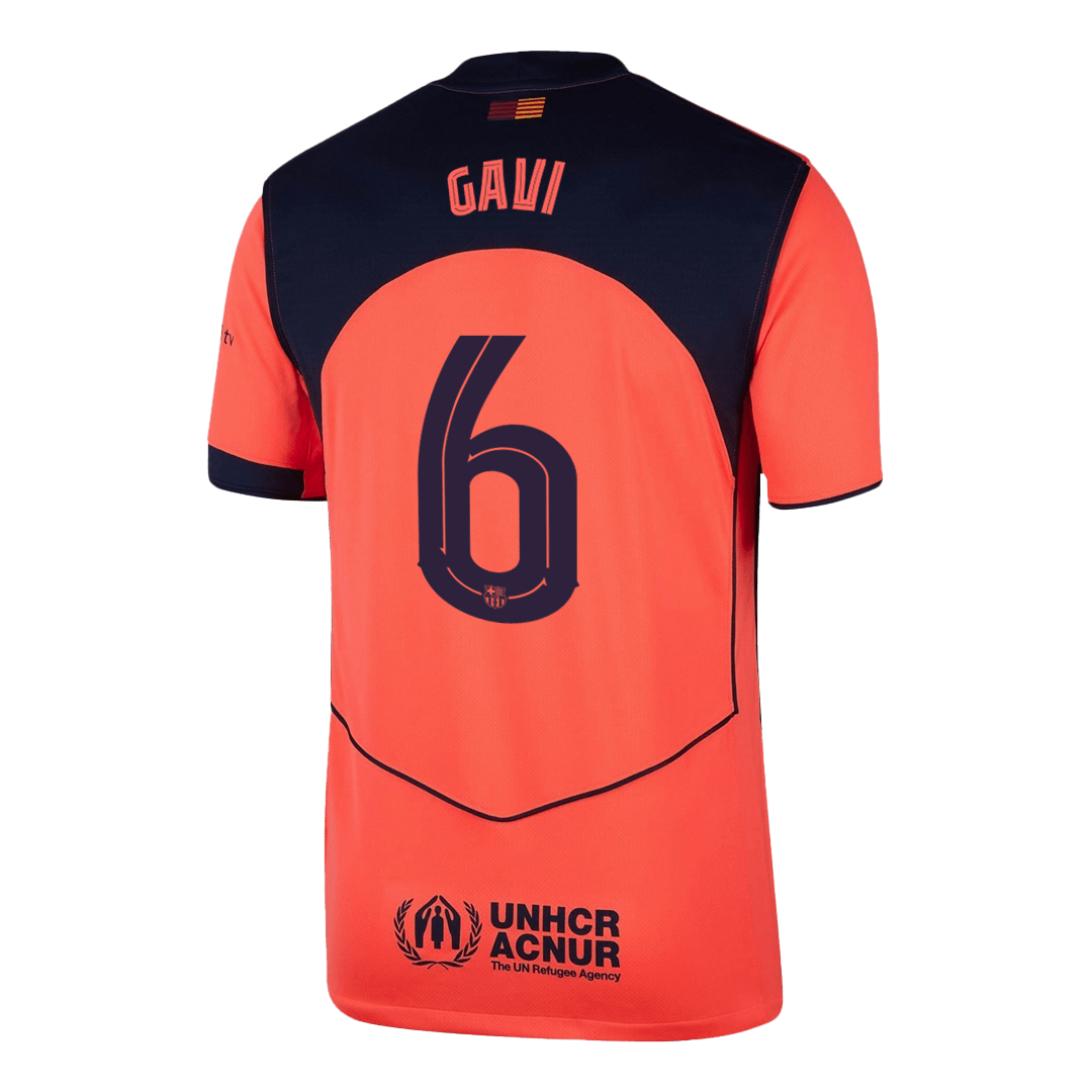 Barcelona 2025/26 Third Away Soccer Jersey - GAVI #6 – UCL