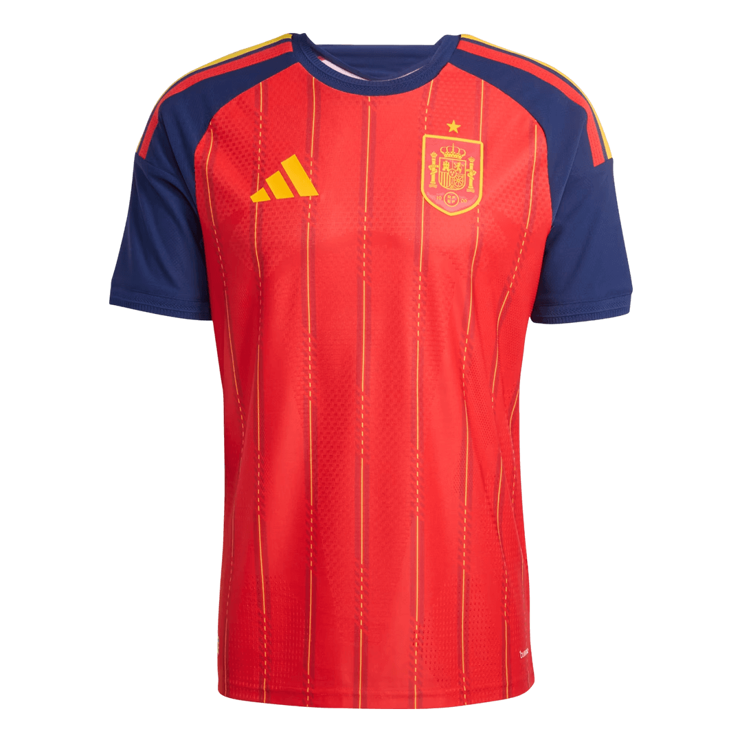 Men's Spain World Cup 2026 Player Version Home Soccer Jersey - Slim Fit