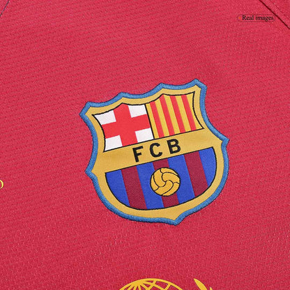 Retro ETO'O #9 Men's Barcelona UCL UCL Final 2008/09 Home Long Sleeve Soccer Jersey