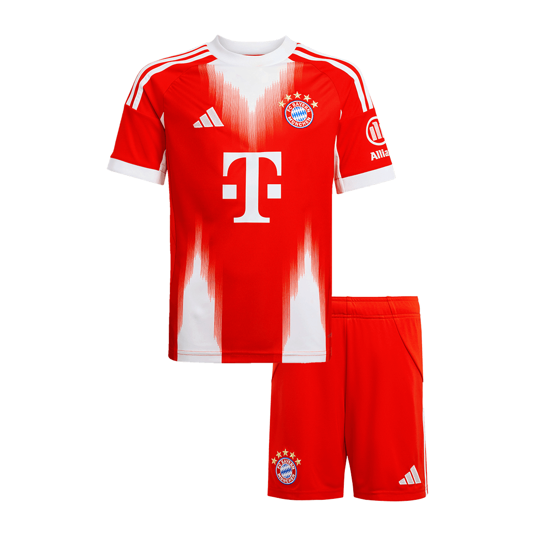 Kid's Bayern Munich 2025/26 Home Soccer Jersey Kit