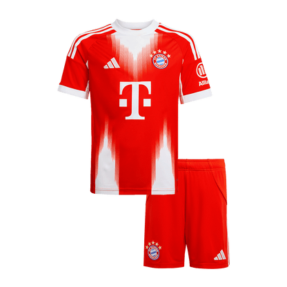 Kid's Bayern Munich 2025/26 Home Soccer Jersey Kit