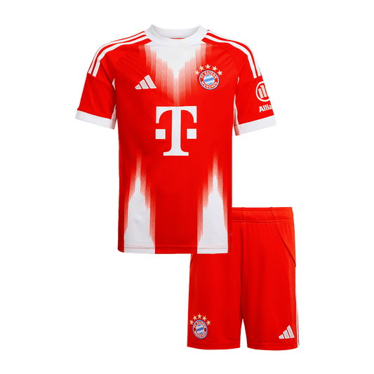 Kid's Bayern Munich 2025/26 Home Soccer Jersey Kit