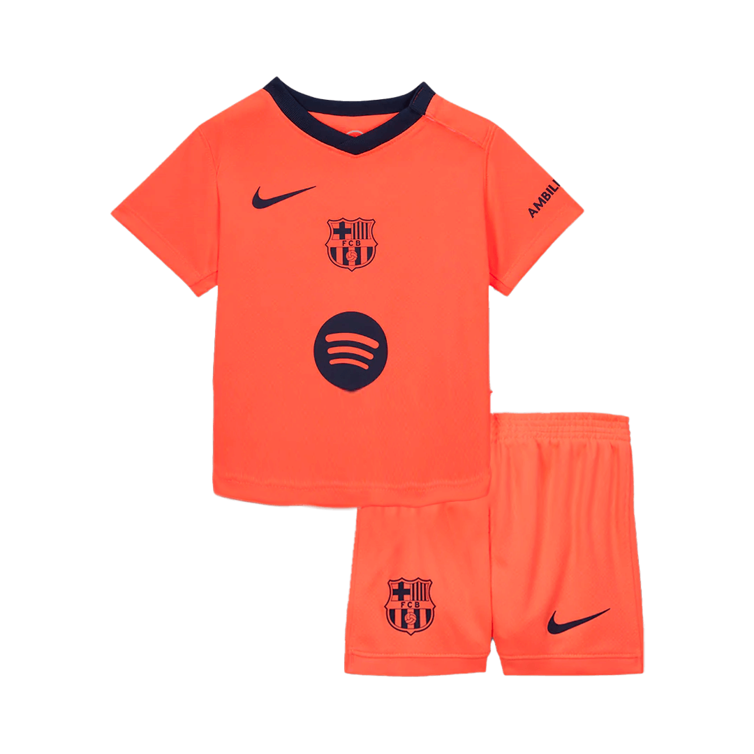 Kids Barcelona 2025/26 Third Away Soccer Kit
