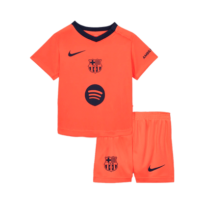 Kids Barcelona 2025/26 Third Away Soccer Kit