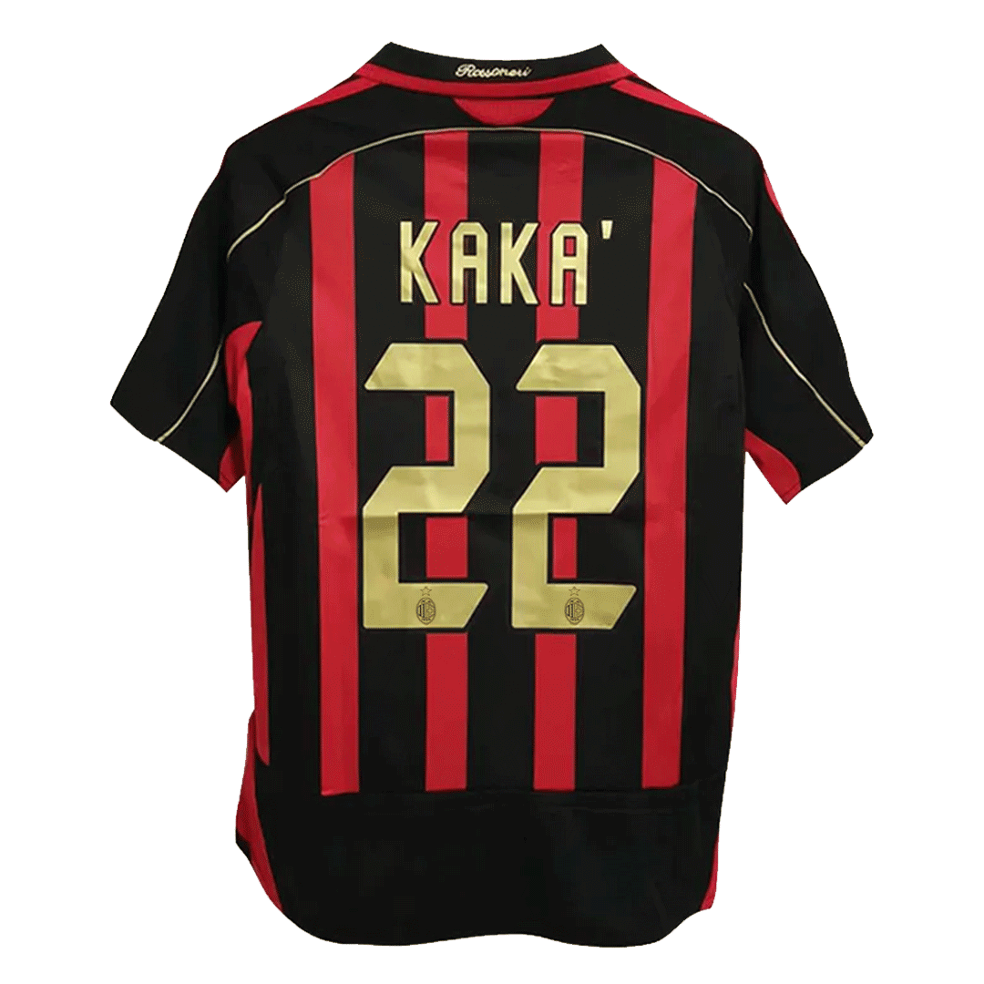 AC Milan 2006/07 Retro Home Soccer Jersey - KAKA' #22