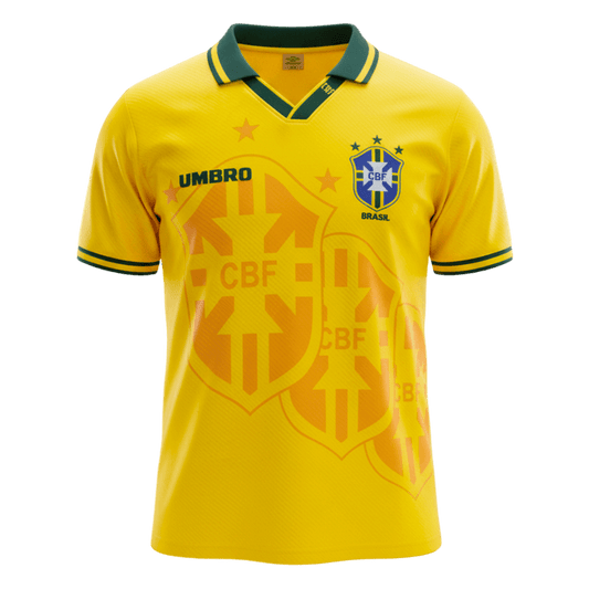 Retro Men's Brazil 1994 Home Soccer Jersey