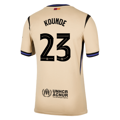Barcelona 2025/26 Away Soccer Jersey - KOUNDE #23 – UCL