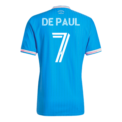 DE PAUL #7 Men's Inter Miami CF 2025 Player Version Third Away Soccer Jersey - Slim Fit