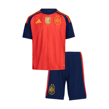 Kid's Spain World Cup 2026 Champion Edition Home Soccer Jersey Kit