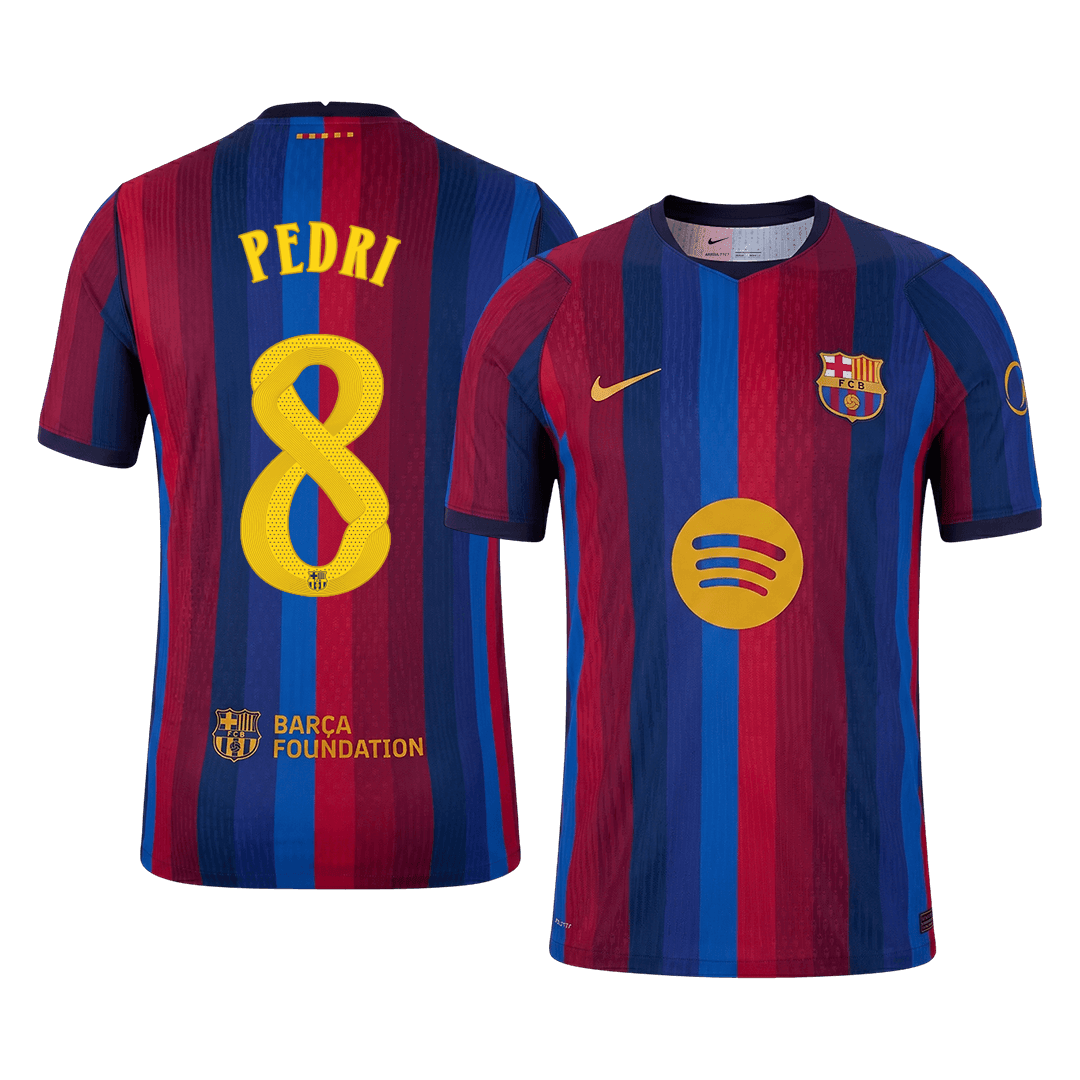 Barcelona 2026/27 Home Soccer Jersey - PEDRI #8 – UCL (Player Edition)