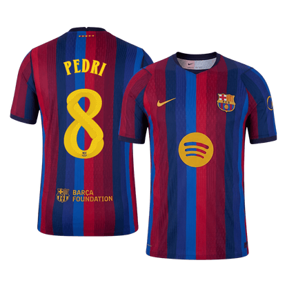 Barcelona 2026/27 Home Soccer Jersey - PEDRI #8 – UCL (Player Edition)