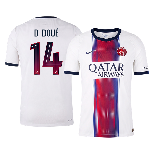 PSG 2026/27 Away Soccer Jersey - D. DOUÉ #14 (Player Edition)