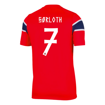 SØRLOTH #7 Men's Norway World Cup 2026 Home Soccer Jersey