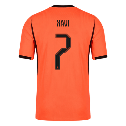 XAVI #7 Men's Netherlands World Cup 2026 Player Version Home Soccer Jersey - Slim Fit