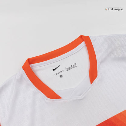 Men's Netherlands World Cup 2026 Player Version Away Soccer Jersey - Slim Fit