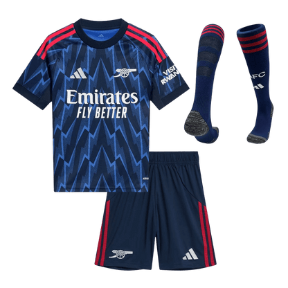 Kid's Arsenal 2025/26 Away Soccer Jersey Full Kit