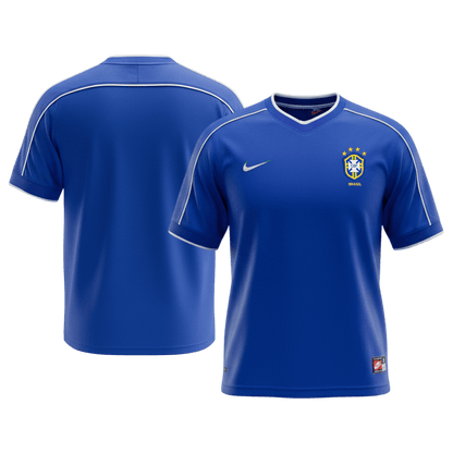 Retro Men's Brazil 1998 Away Soccer Jersey