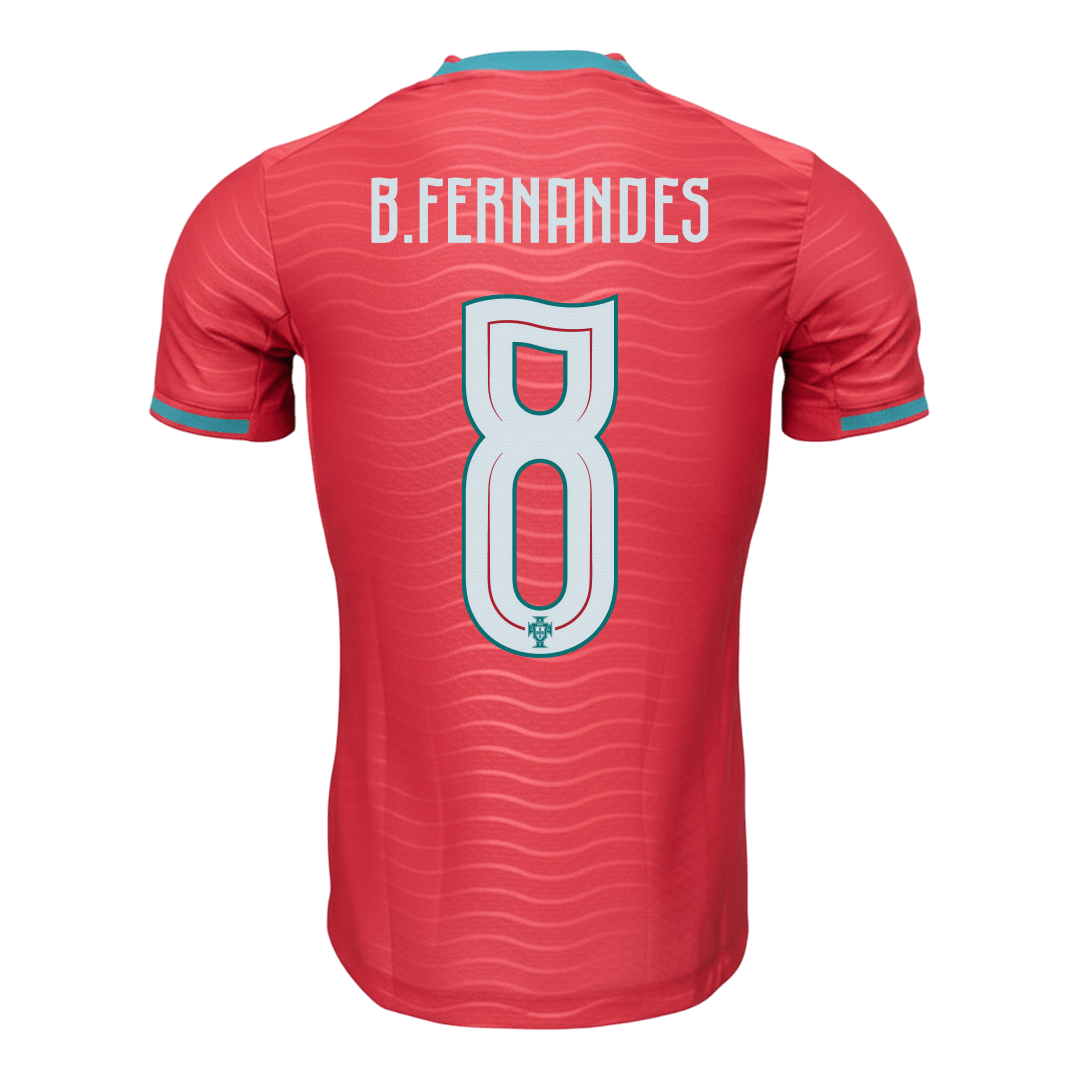 B.FERNANDES #8 Men's Portugal World Cup 2026 Player Version Home Soccer Jersey - Slim Fit
