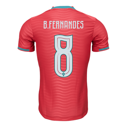 B.FERNANDES #8 Men's Portugal World Cup 2026 Player Version Home Soccer Jersey - Slim Fit