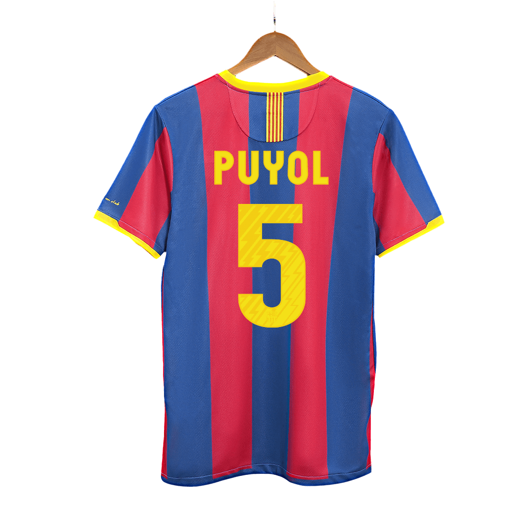 Barcelona 2010/11 Retro Home Soccer Jersey - PUYOL #5