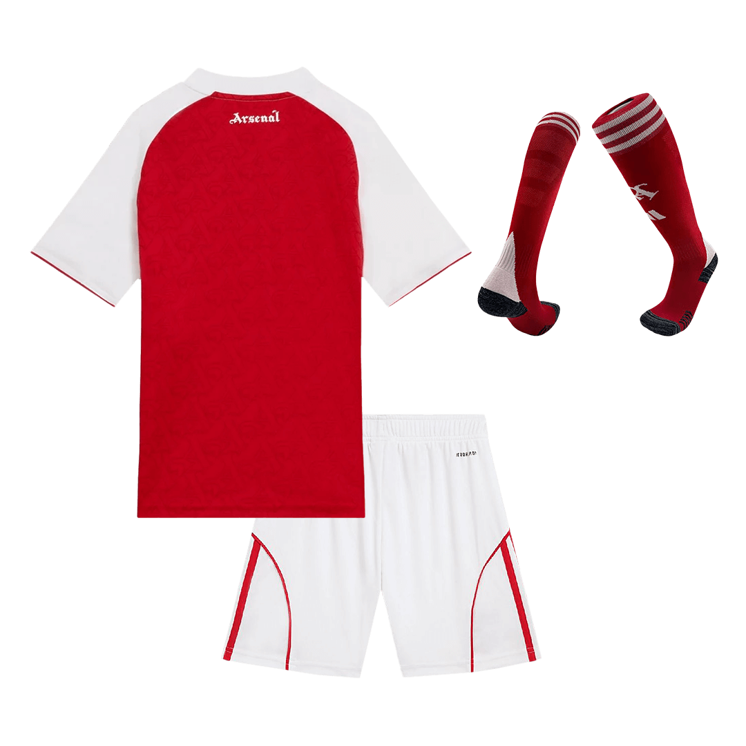 Kids Arsenal 2025/26 Home Soccer Full Kit