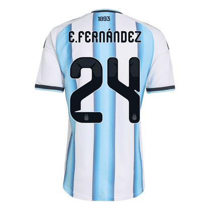 E. FERNÁNDEZ #24 Men's Argentina World Cup 2026 Player Version Home Soccer Jersey - Slim Fit