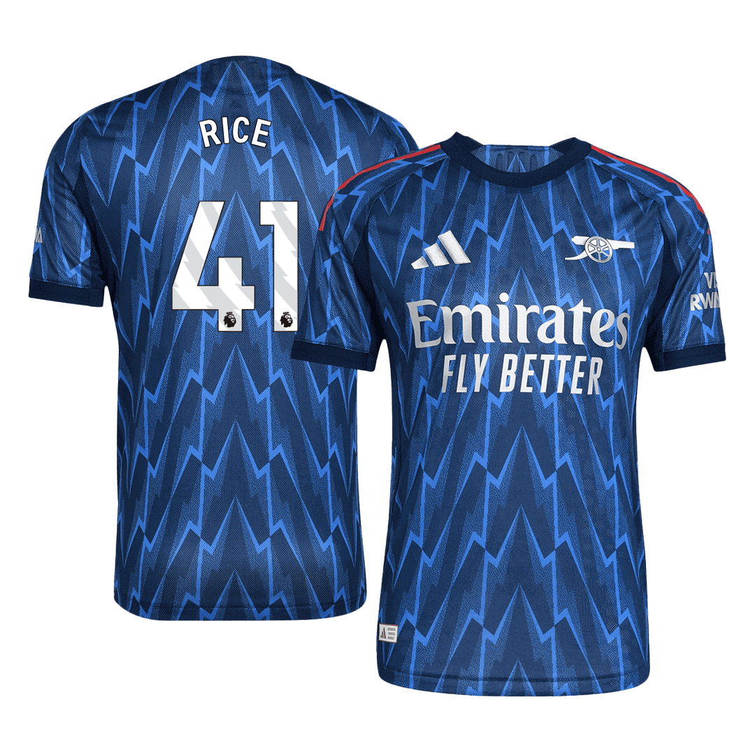 Arsenal 2025/26 Away Soccer Jersey - RICE #41 (Player Edition)
