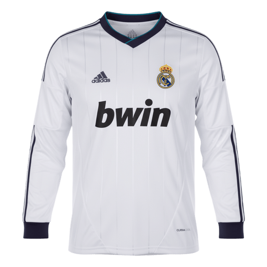 Retro Men's Real Madrid 2012/13 Home Long Sleeve Soccer Jersey