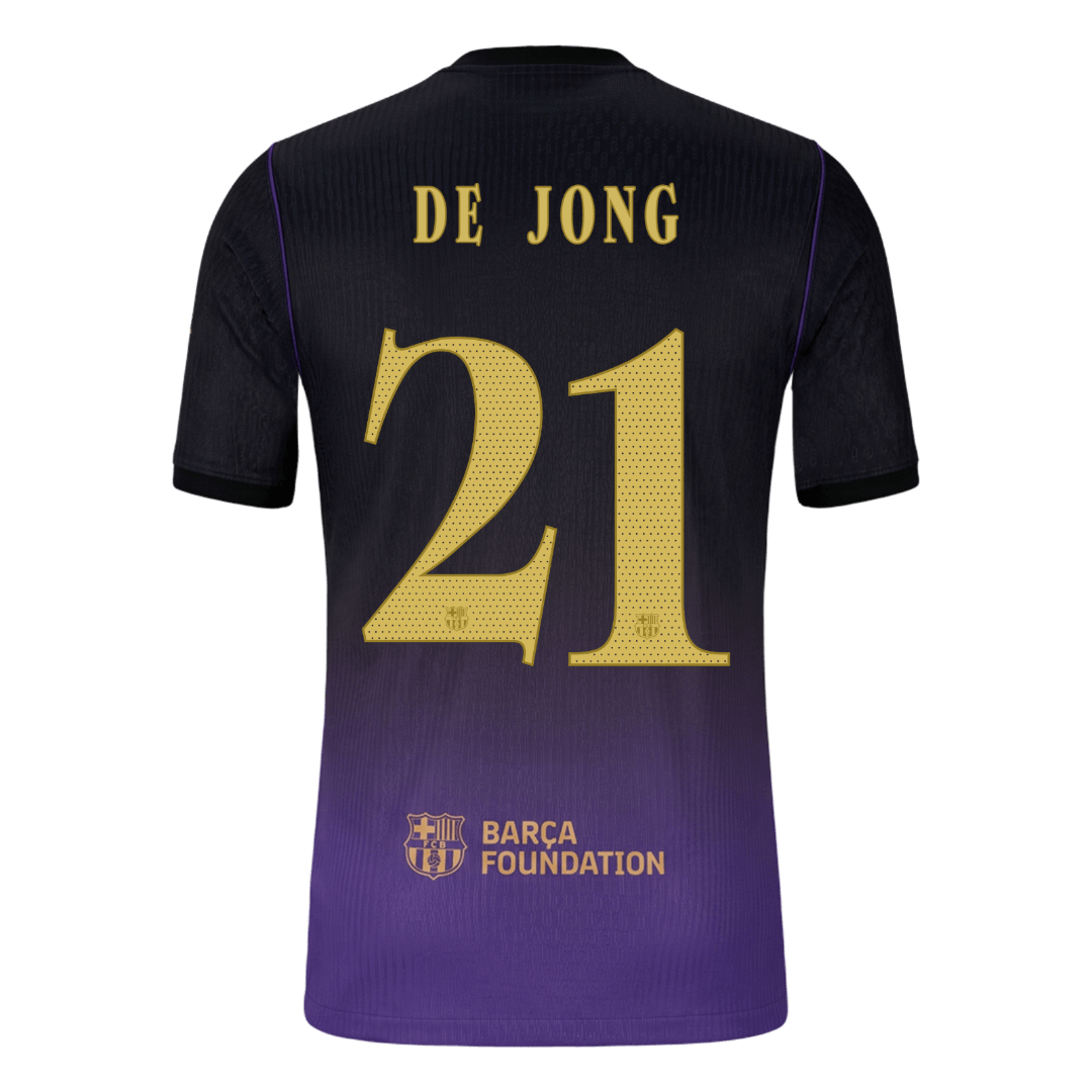 Barcelona 2026/27 Away Soccer Jersey - DE JONG #21 – UCL