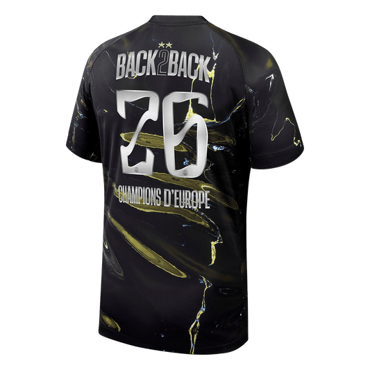 Champions of Europe #26 Men's PSG 2025/26 Soccer Jersey