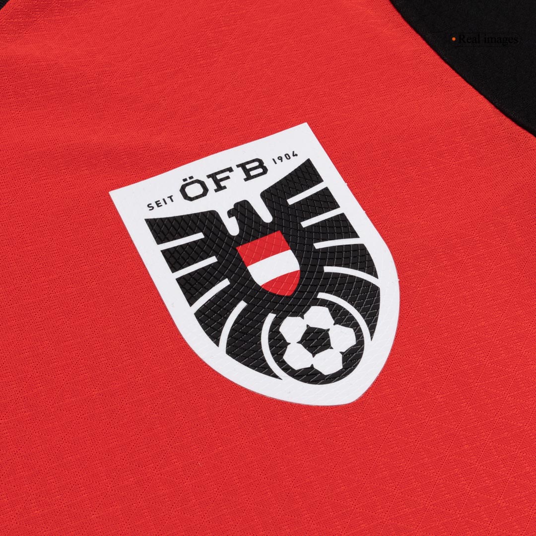 Men's Austria World Cup 2026 Player Version Home Soccer Jersey - Slim Fit