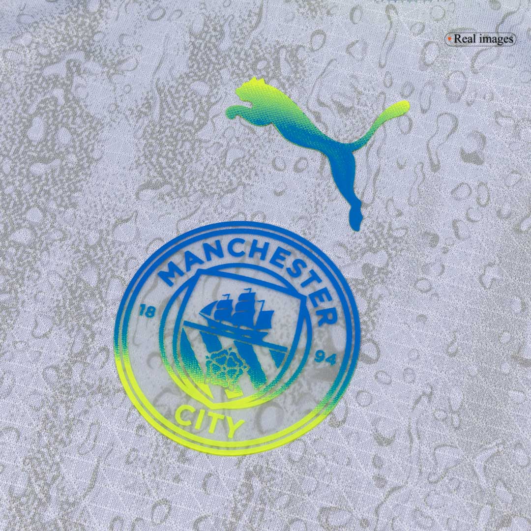 Men's Manchester City 2025/26 Player Version Third Away Soccer Jersey - Slim Fit