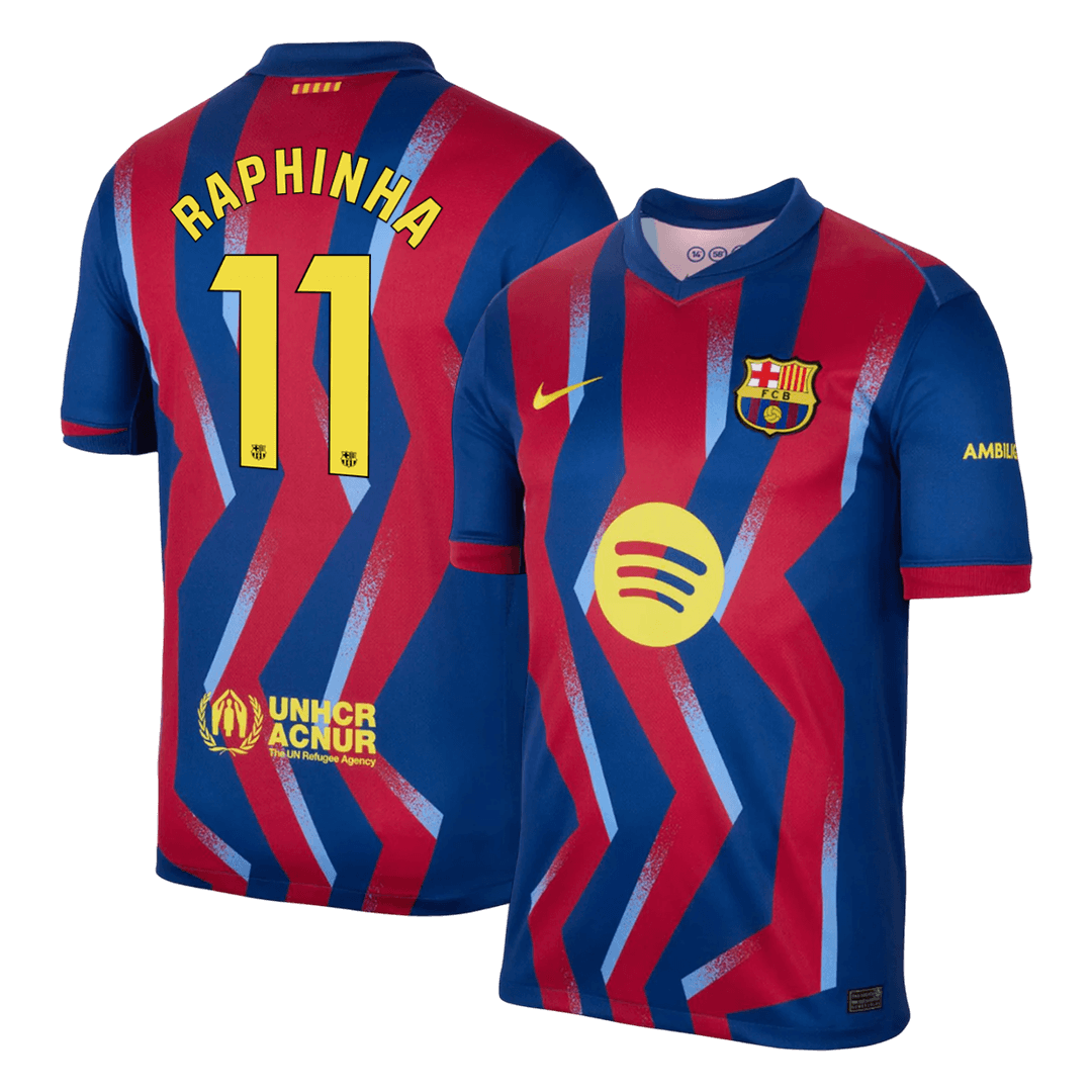 Barcelona 2025/26 Fourth Away Soccer Jersey - RAPHINHA #11