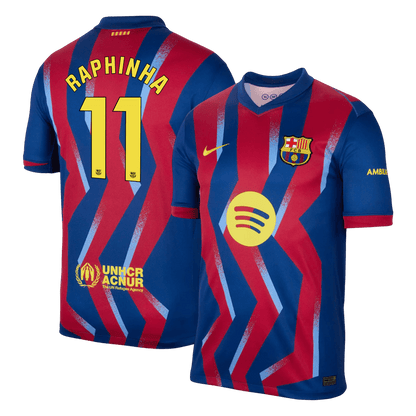 Barcelona 2025/26 Fourth Away Soccer Jersey - RAPHINHA #11