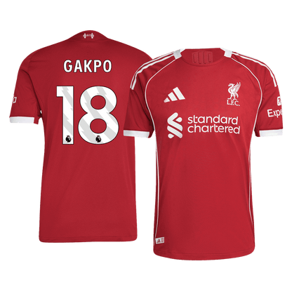 Liverpool 2025/26 Home Soccer Jersey - GAKPO #18 (Player Edition)