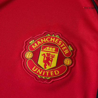 Men's Manchester United 2025/26 Home Long Sleeve Soccer Jersey
