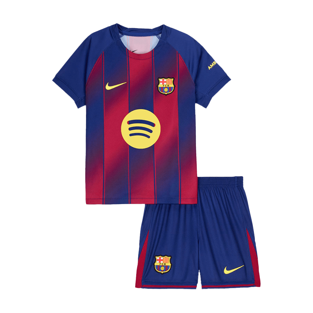 Kids Barcelona 2025/26 Home Soccer Kit
