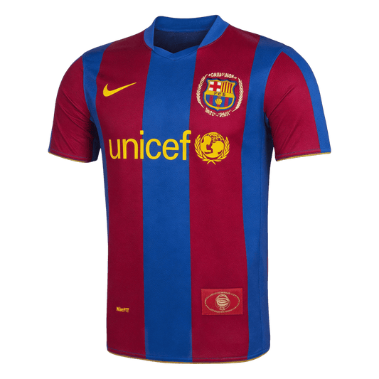 Barcelona 2007/08 Retro Home Soccer Jersey