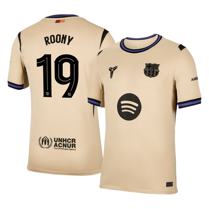Barcelona 2025/26 Away Soccer Jersey - ROONY #19 – UCL