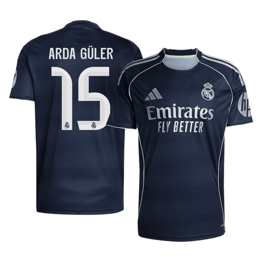 Real Madrid 2025/26 Away Soccer Jersey - ARDA GÜLER #15