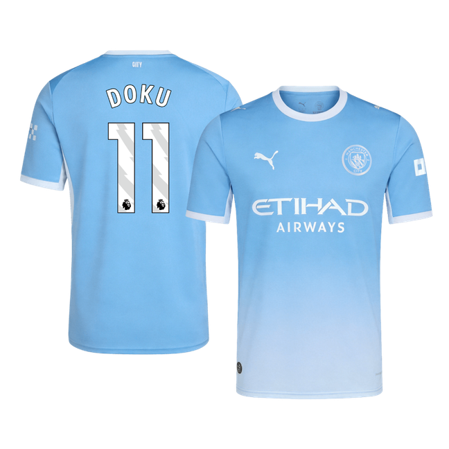 Manchester City 2026/27 Home Soccer Jersey - DOKU #11
