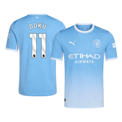 Manchester City 2026/27 Home Soccer Jersey - DOKU #11