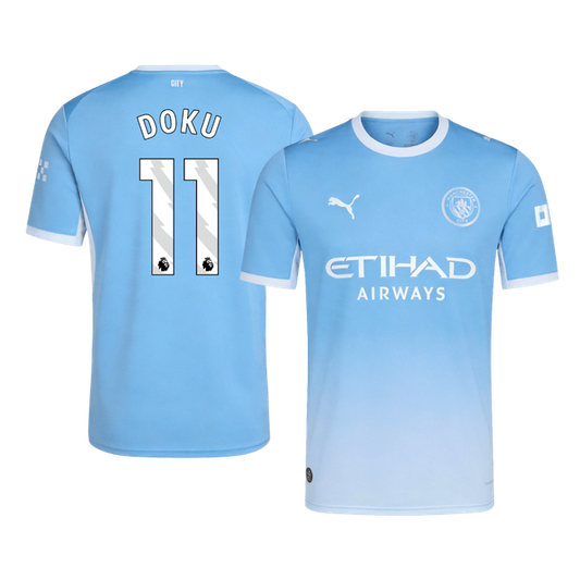 Manchester City 2026/27 Home Soccer Jersey - DOKU #11