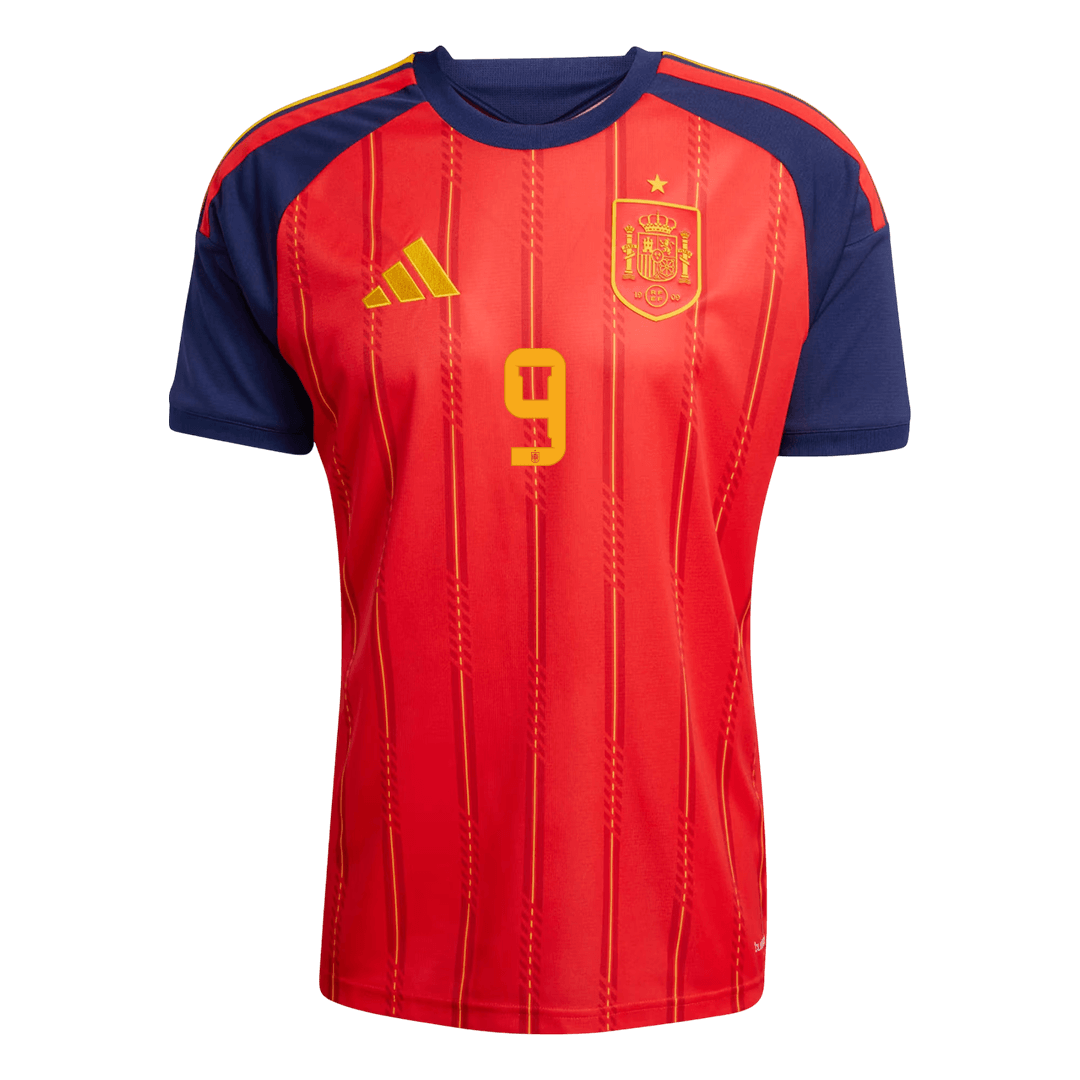 Spain World Cup 2026 Home Soccer Jersey - GAVI #9