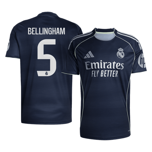 Real Madrid 2025/26 Away Soccer Jersey - BELLINGHAM #5