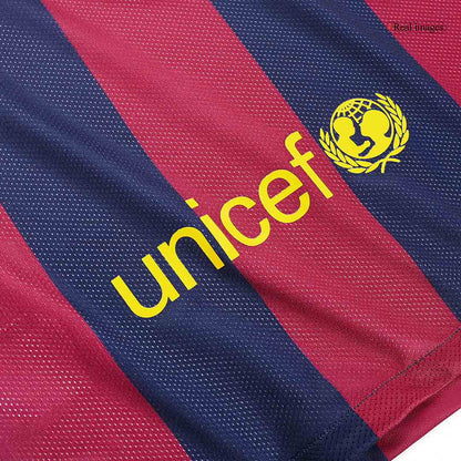 Retro NEYMAR JR #11 Men's Barcelona 2014/15 Home Soccer Jersey