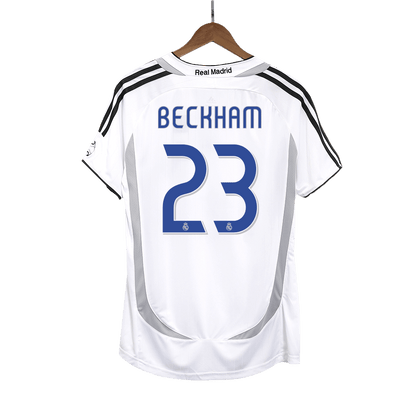 Retro BECKHAM #23 Men's Real Madrid 2006/07 Home Soccer Jersey