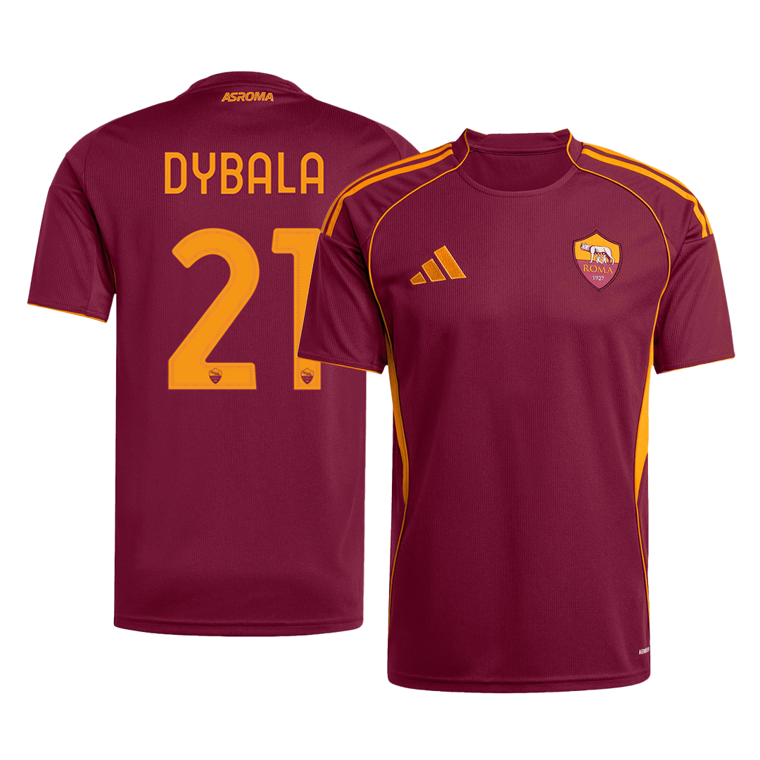 DYBALA #21 Men's Roma 2025/26 Home Soccer Jersey