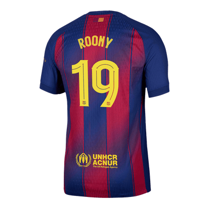 Barcelona 2025/26 Home Soccer Jersey - ROONY #19 – UCL (Player Edition)